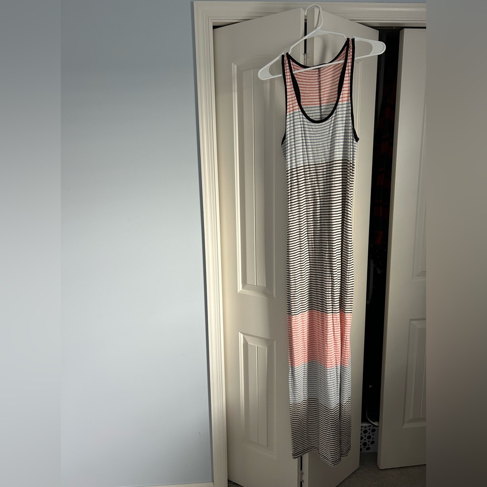 Classic striped Maxi dress